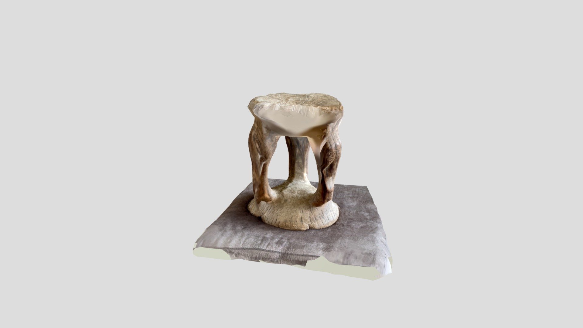 Rwadan chef’s stool — Sketchfab embed 3D viewer