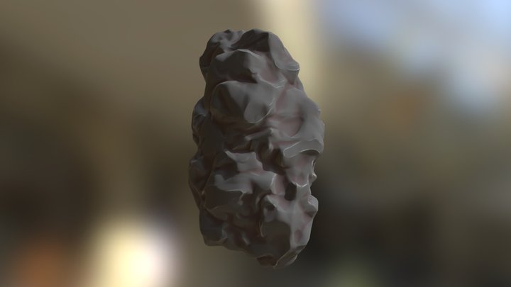 Stylized cave rock 3D Model