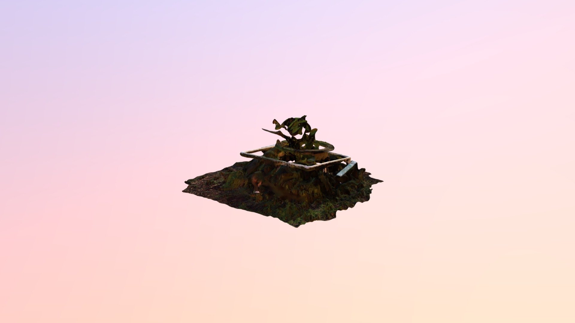 Micah's Pot-o-plants Simplified 3d Mesh