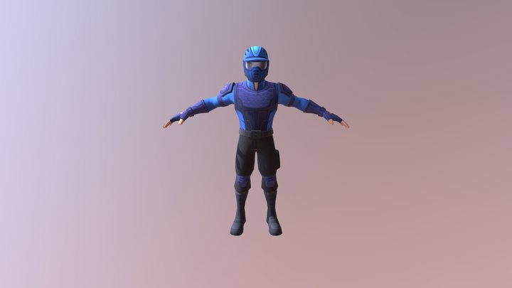 Paintball Boy 3D Model