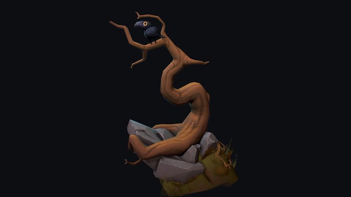 Raven Cliff 3D Model