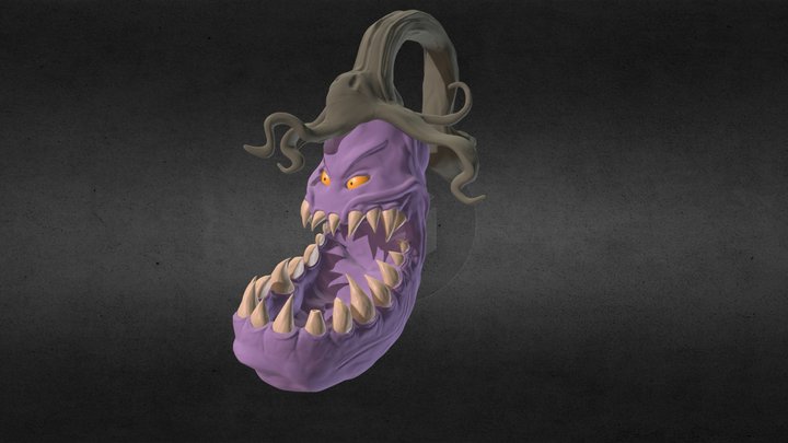 monster eggplant 3D Model