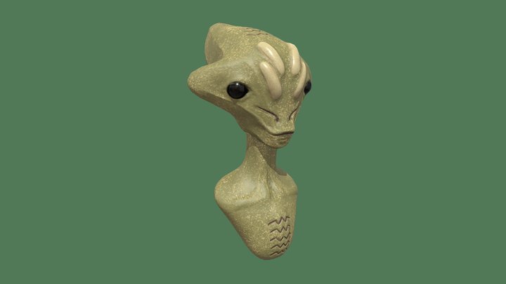 An Alien 3D Model
