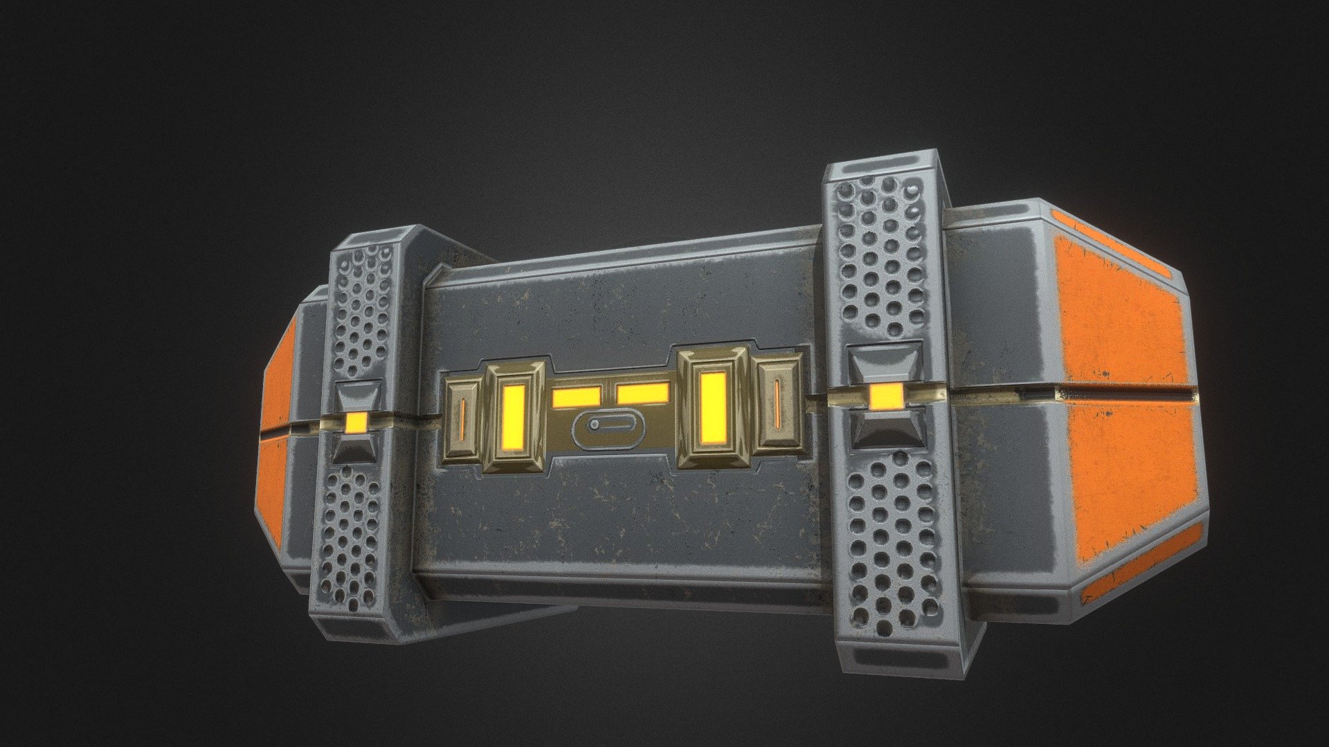 Sci-Fi Chest - Download Free 3D model by kyebaker [f1d556e] - Sketchfab