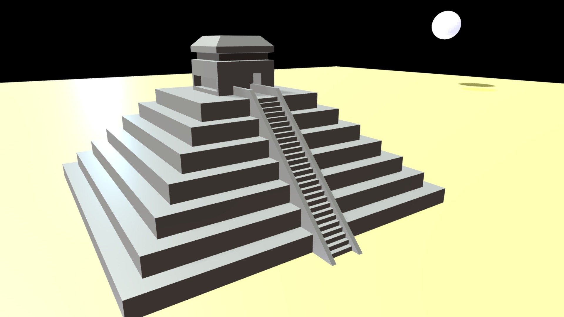 Mesoamerican style pyramid
