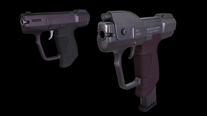 Halo M6D/M6C Magnum 3D Model