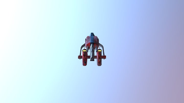 Treaded Bike Low Combined 3D Model