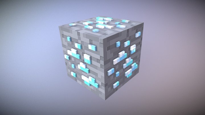 Second Model - Diamond Ore 3D Model