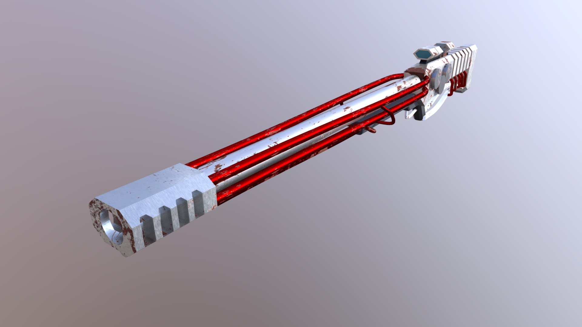 Type 7 Hot Muzzle Long Blaster - Rusted
