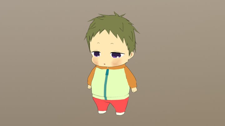 Kotarou - Gakuen Babysitters 3D Model