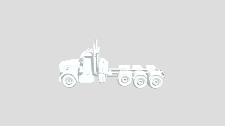 Peterbilt 389 Heavy Hau Stylized Truck 3D Model 3D Model