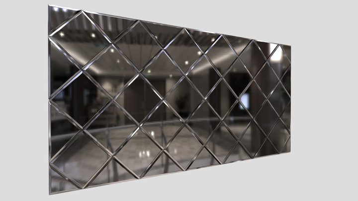 Wall mirror, mirror, espejo de pared 3D Model