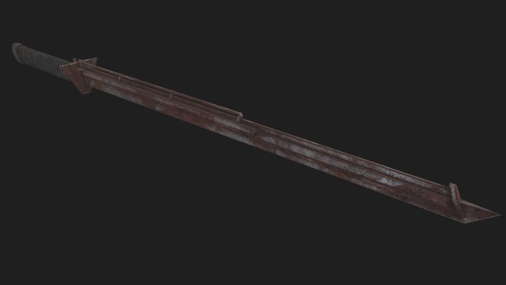 Cyber Sword Broken 3D Model
