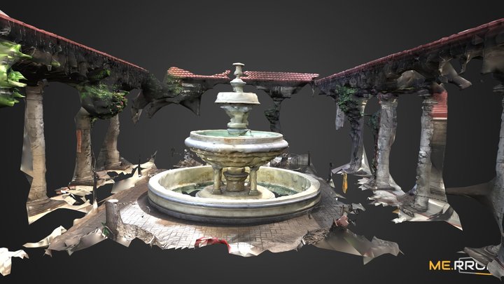Basilica Del Santo Niño Fountain in Philippines 3D Model