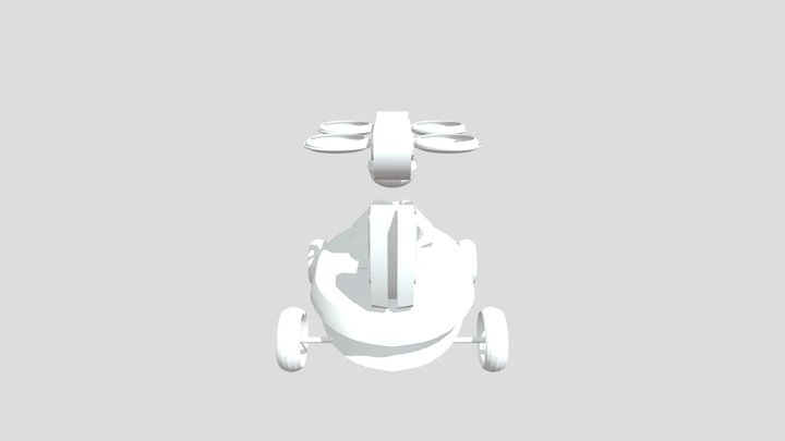 Automated Healthcare Aircraft 3D Model