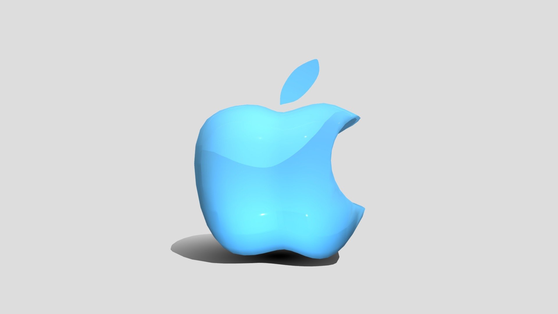 Apple Logo 3D Printed and Hand Painted - Printoutbox