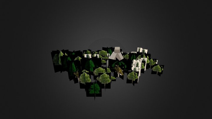 Temple Tikal 3D Model