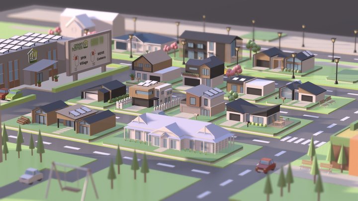 Green Homes Virtual Village 2022 3D Model
