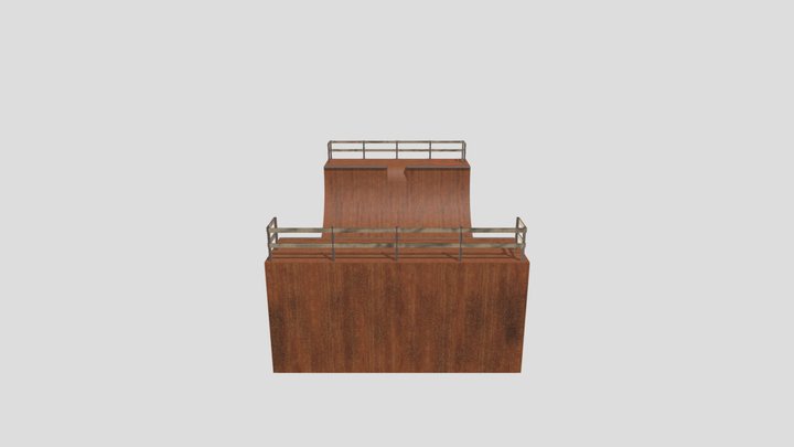 Halfpipe (Textured) 3D Model