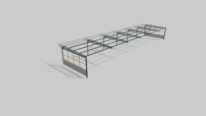 AMPLIAÇÃO GALPÃO 3D Model