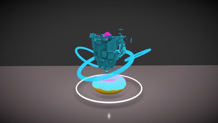 Mystical Donut 3D Model