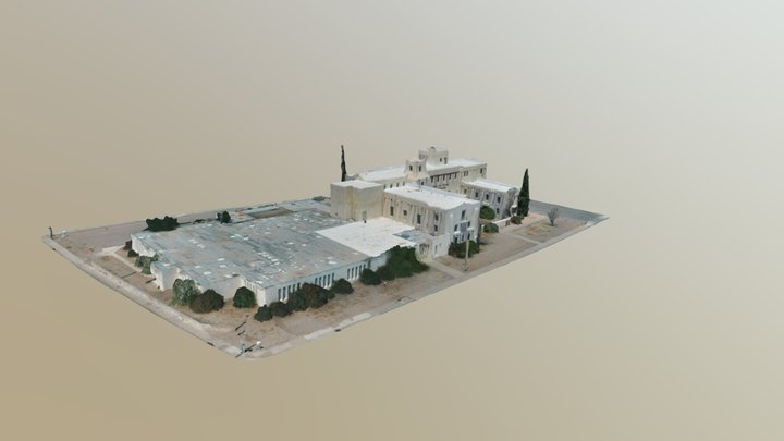 Court House Simplified 3d Mesh 3D Model