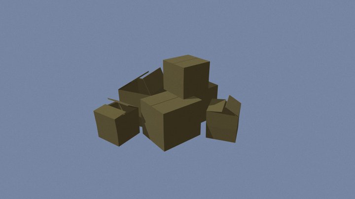 Cardboard boxes – Free 3D Model STL