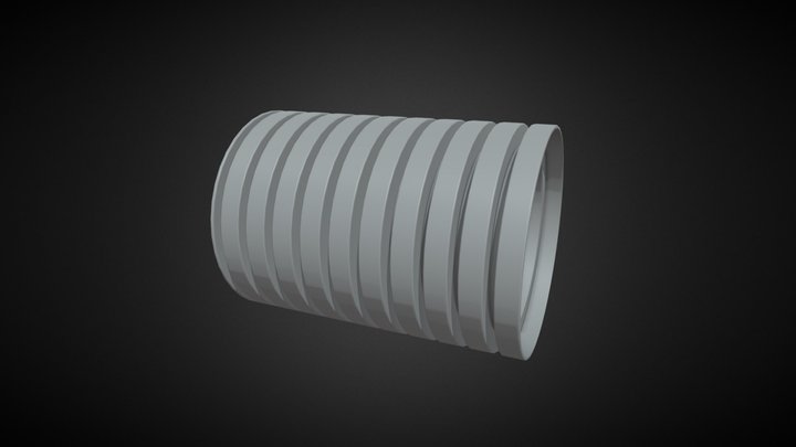 Ventilation pipe d75mm 3D Model