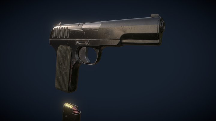 Russian Tokarev TT-33 3D Model