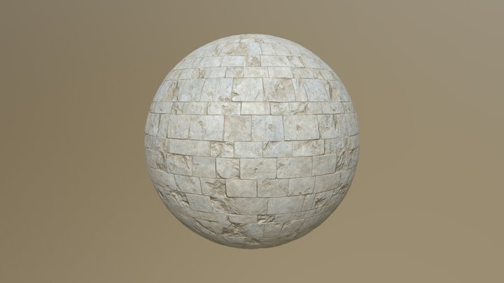 (2018) Stone Wall 002 3D Model