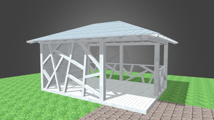 Pavėsinė EVB-4 3D Model
