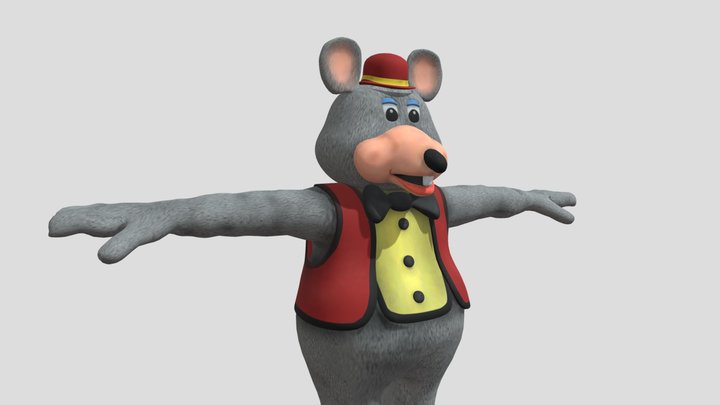 Chucke E Cheese Costume by wafflesinvr Rigged 3D Model