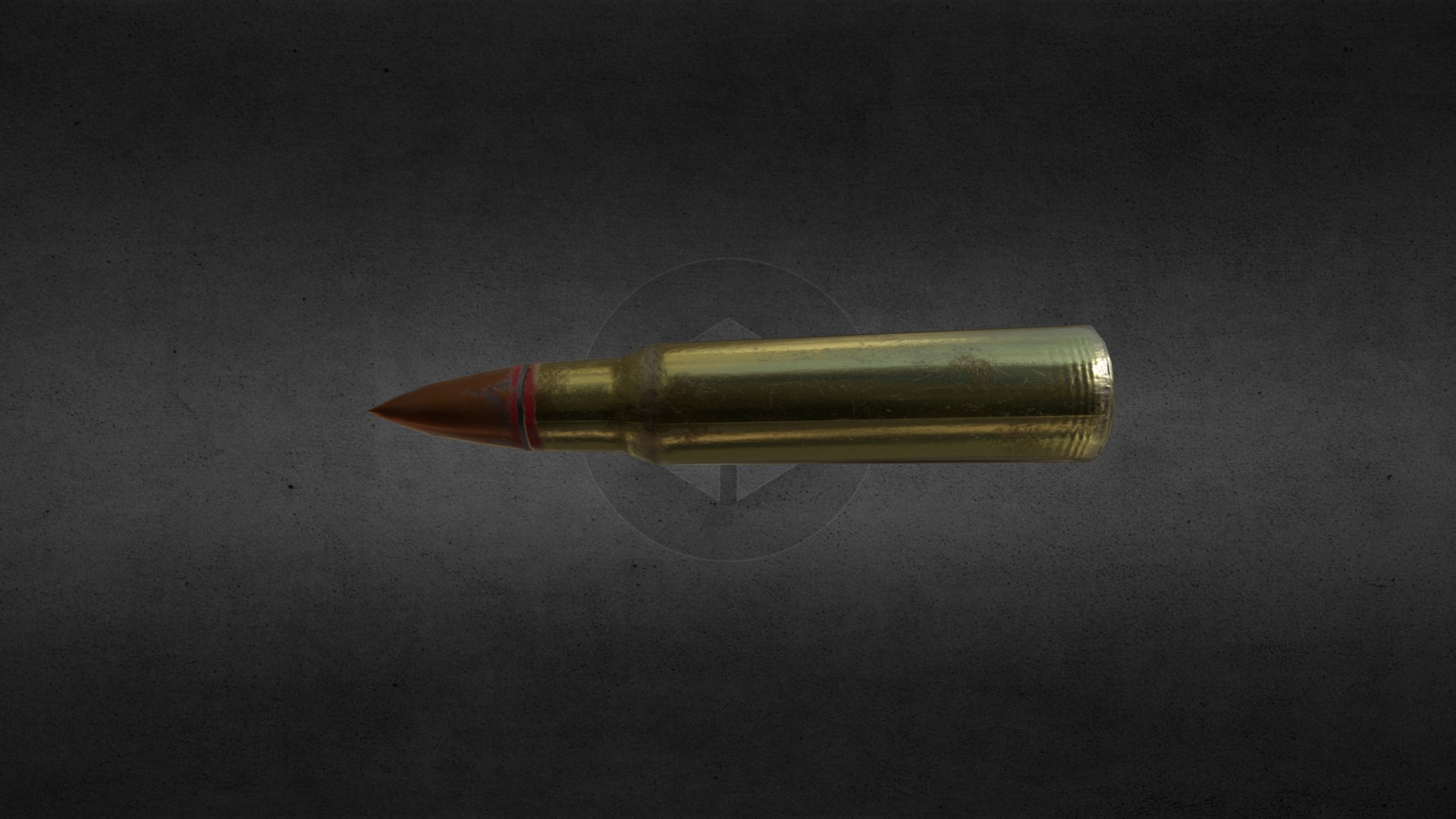 3D model Bullet 7.62 - This is a 3D model of the Bullet 7.62. The 3D model is about a close-up of a pen.