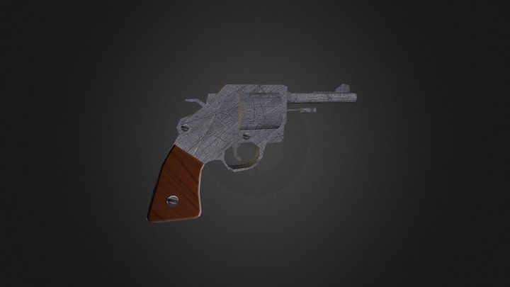 pistol 001 , Blndse rmodel, Model 014 6 3D Model