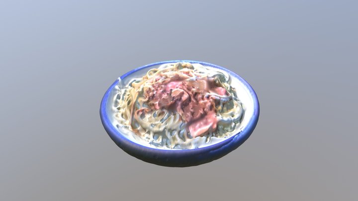 spaghetti with meat sauce 3D Model