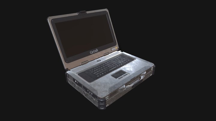 Military laptop 3D Model