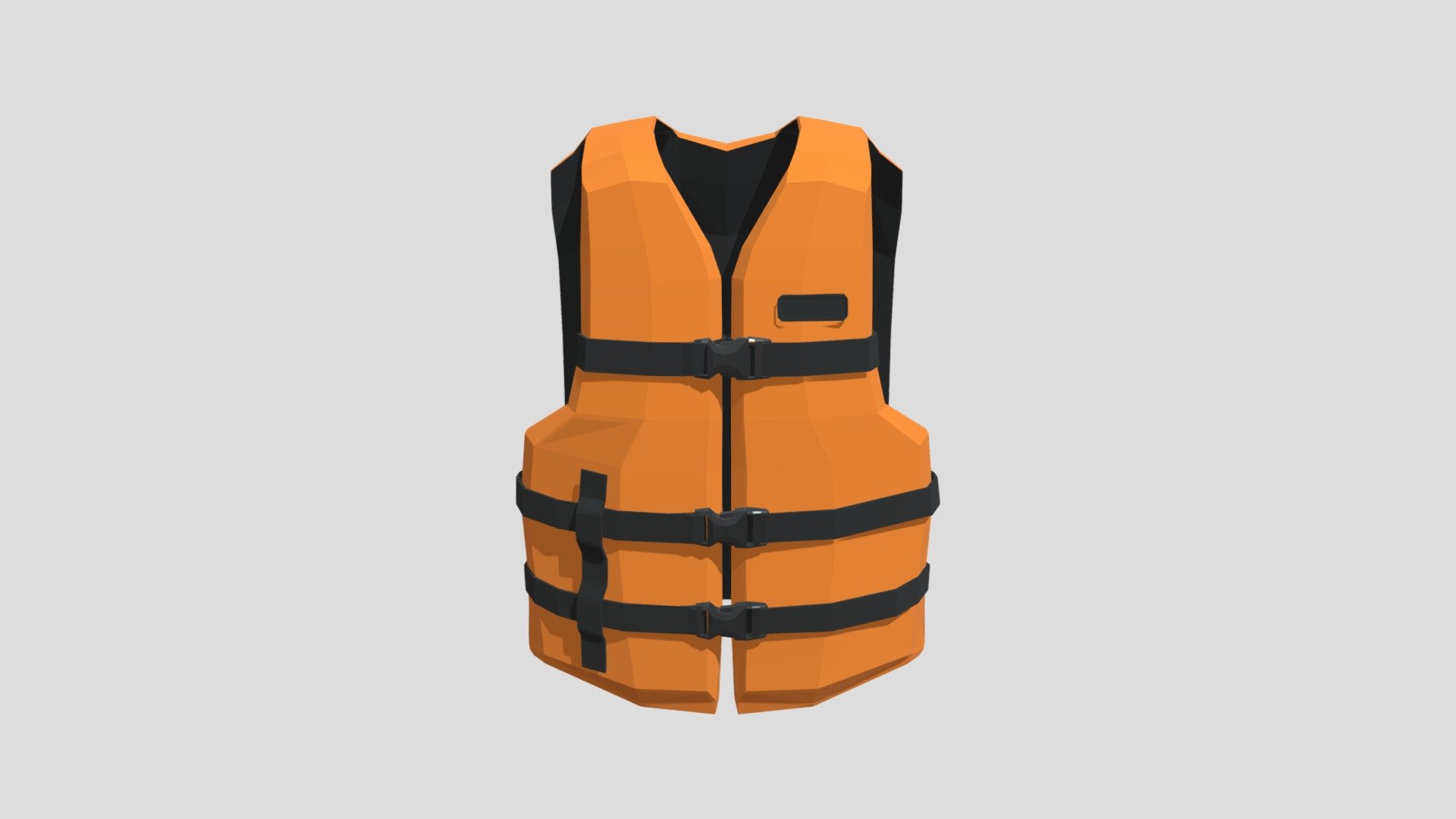 Life Vest / Life Jacket (low poly) Download Free 3D model by Akimkhan