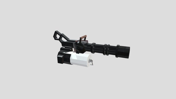 Heavy's minigun 3D Model