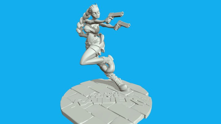 Inspired with lady Croft, 3D Printable 3D Model