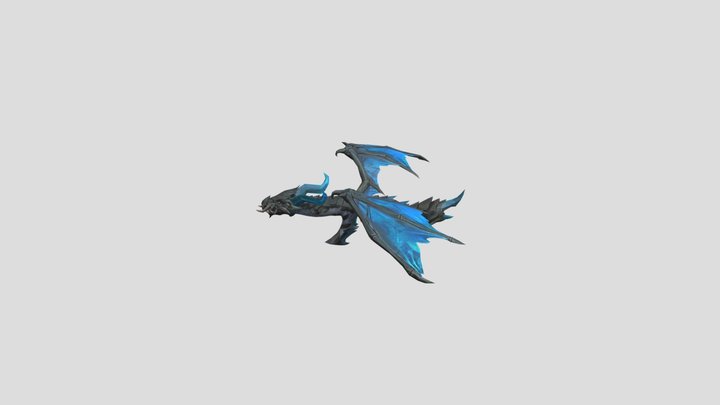 ak dragón azul_evolutive 3D Model