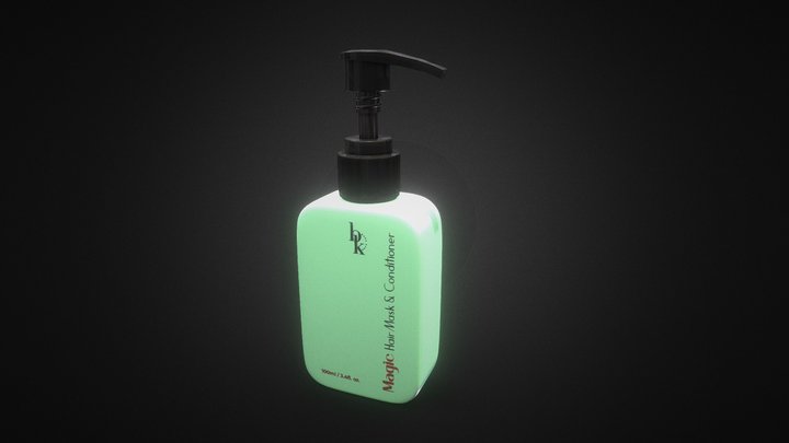 BK Shampoo Bottle 3D Model