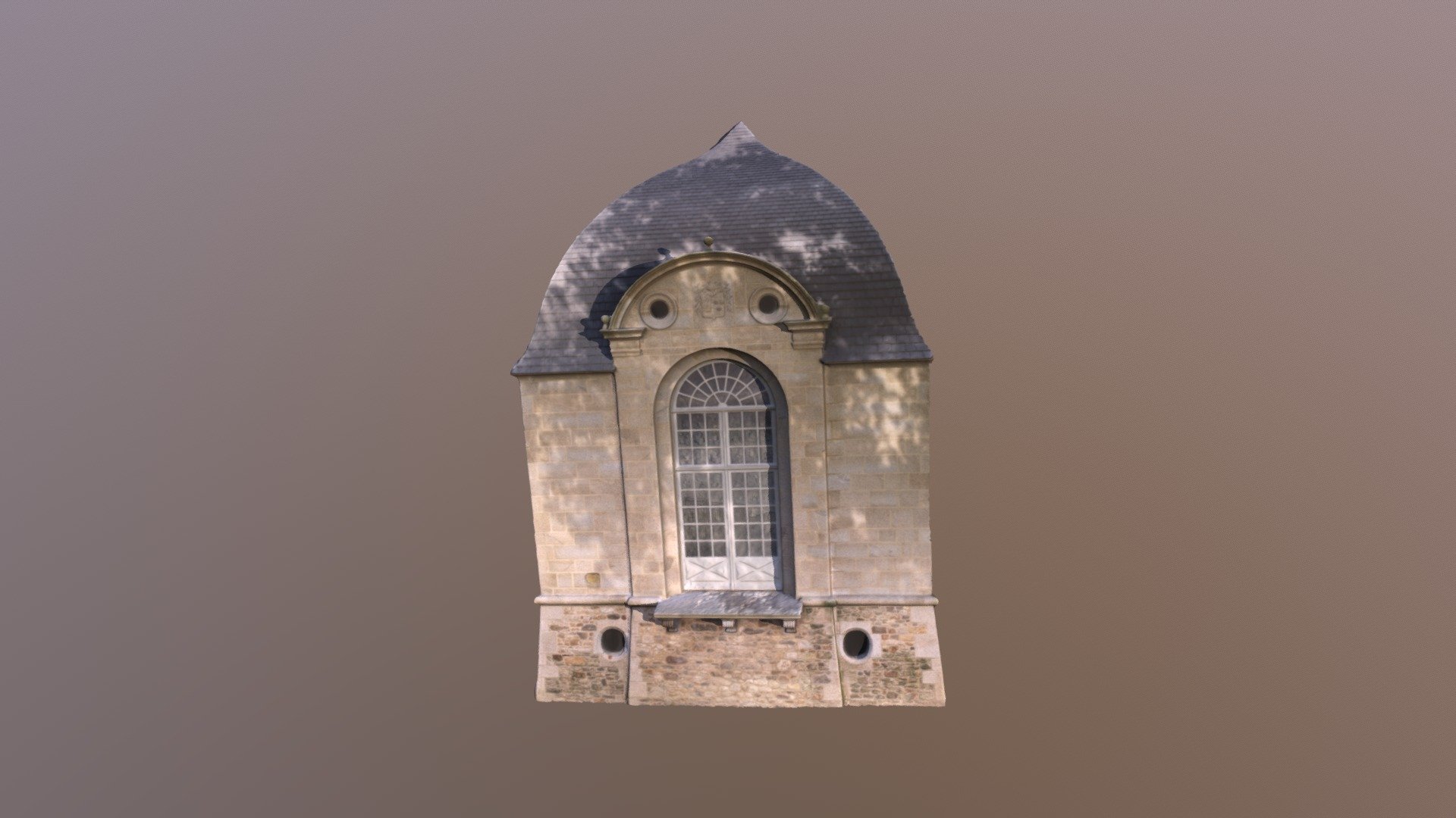 Facade Manoir de la Coudraie 3D model by isabelle.delacourte [f1eb72b