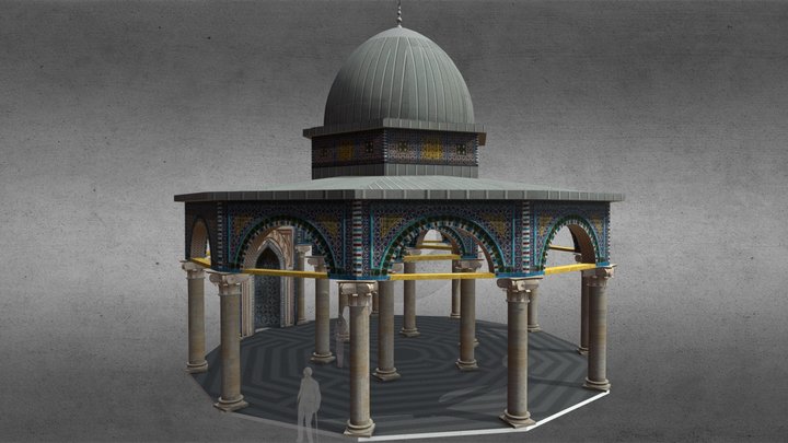 Dome Of The Chain, Jerusalem Temple Mount 3D Model