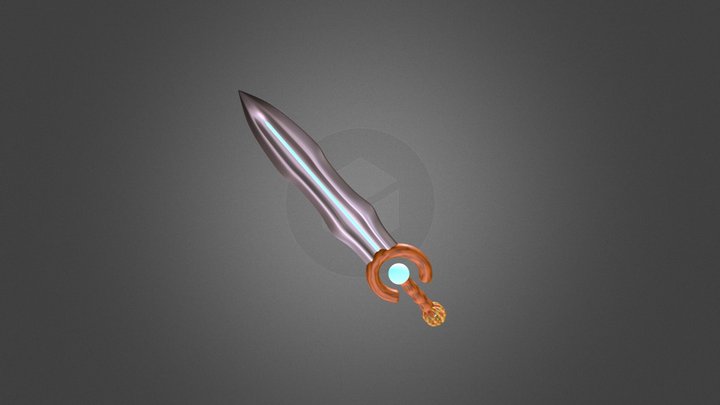 Magic Fantasy Sword gameready 3D Model