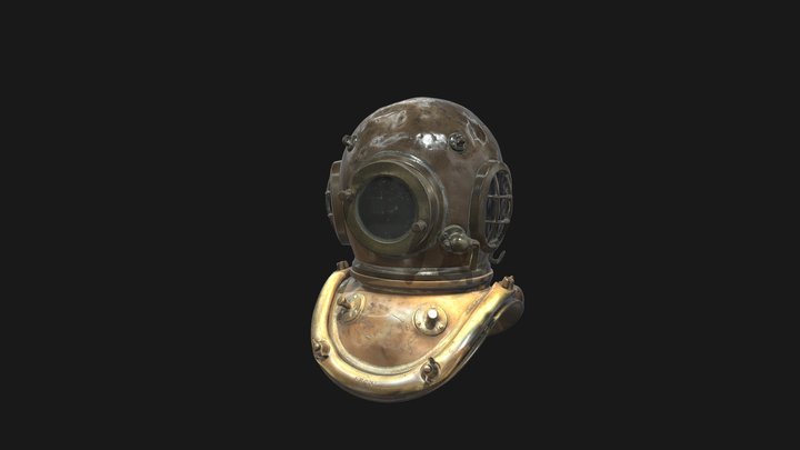 Salvage Diver Helmet, Scapa Flow 3D Model