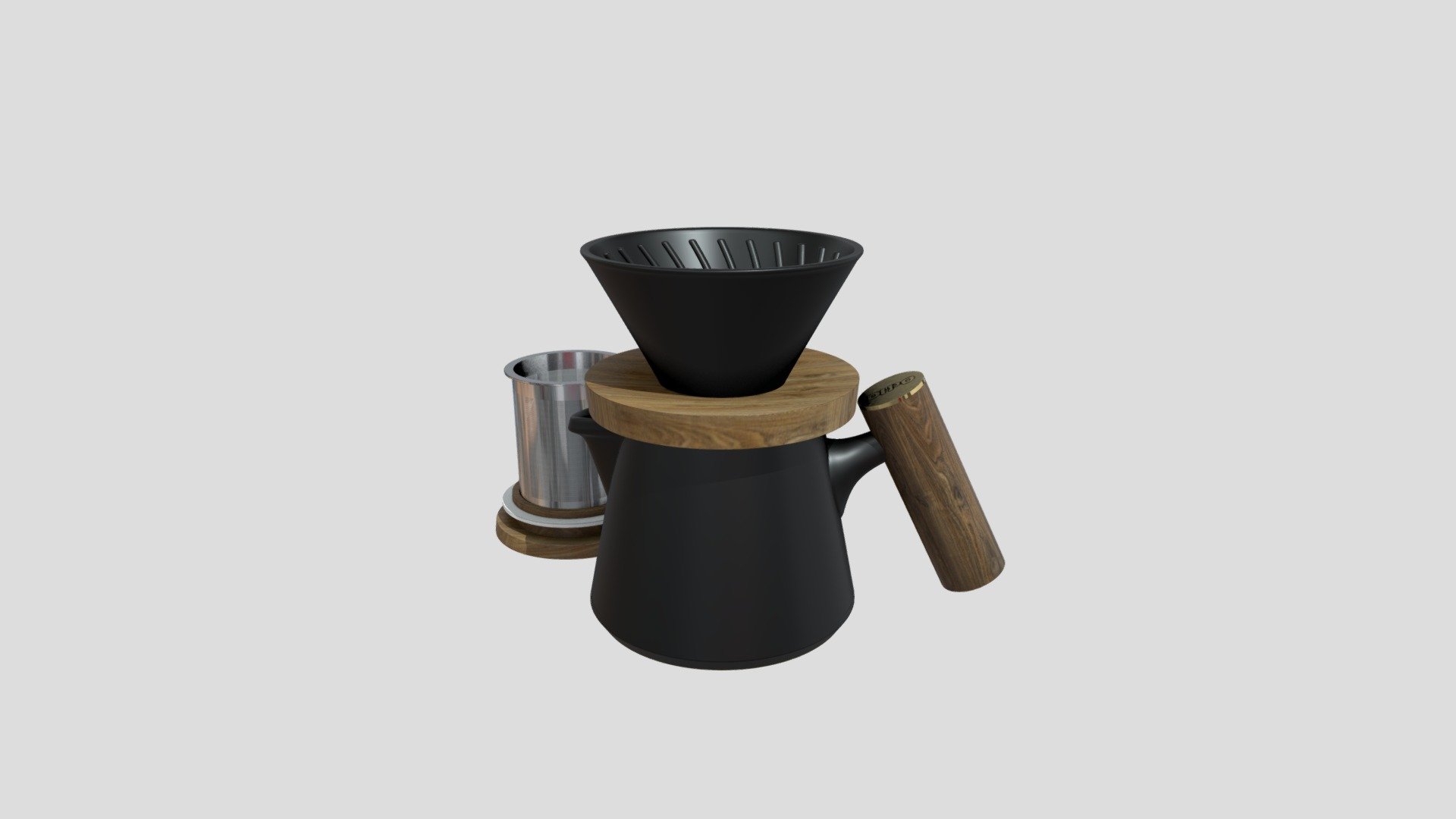 Aurora XT Dripper Coffee Maker Set CZ-07A — Sketchfab embed 3D viewer