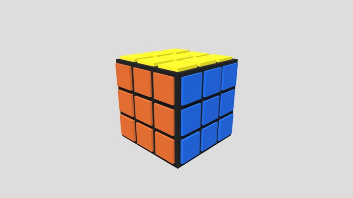 Rubik's Cube Decoration Model 3D Model