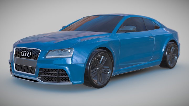 Audi RS5 2011 redesigned 3D Model