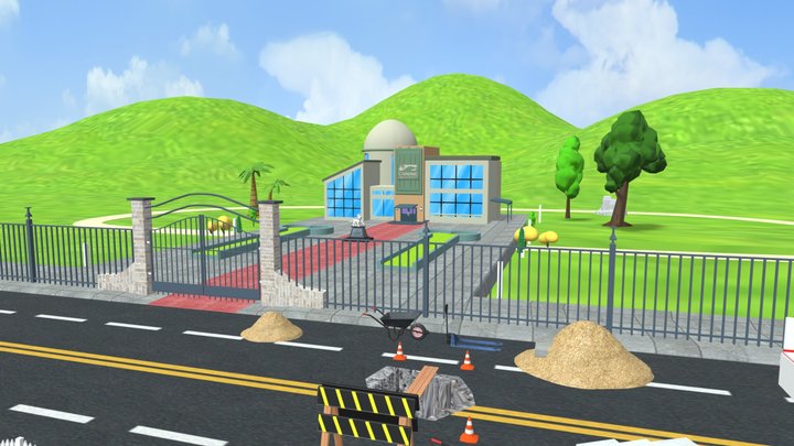 School environment 3D Model