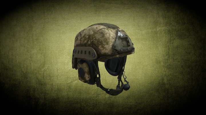 PBR - Military Helmet 3D Model